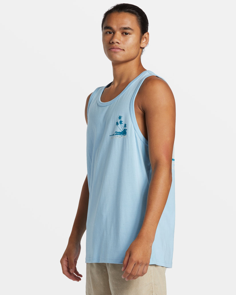 Tropical Vibes Tank - Airy Blue