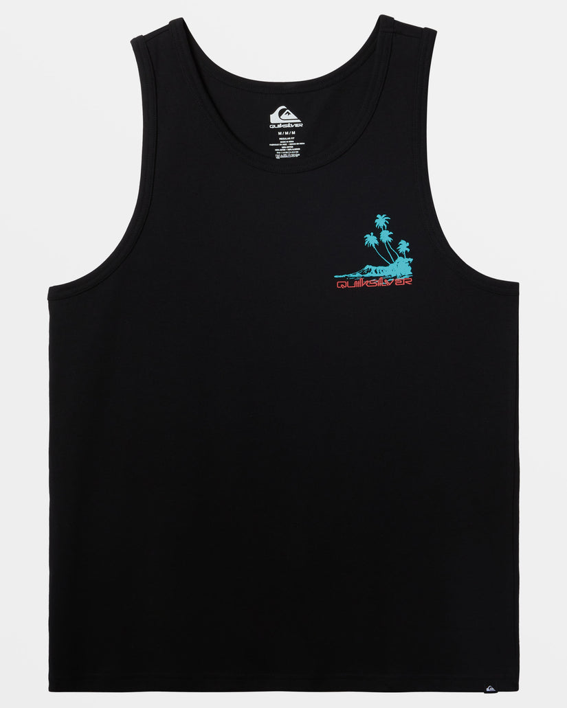 Tropical Vibes Tank - Black