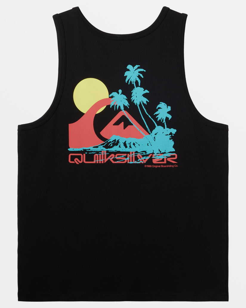 Tropical Vibes Tank - Black