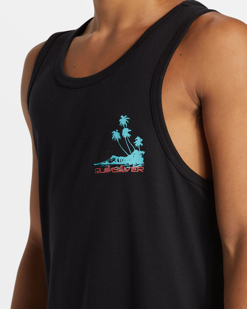 Tropical Vibes Tank - Black