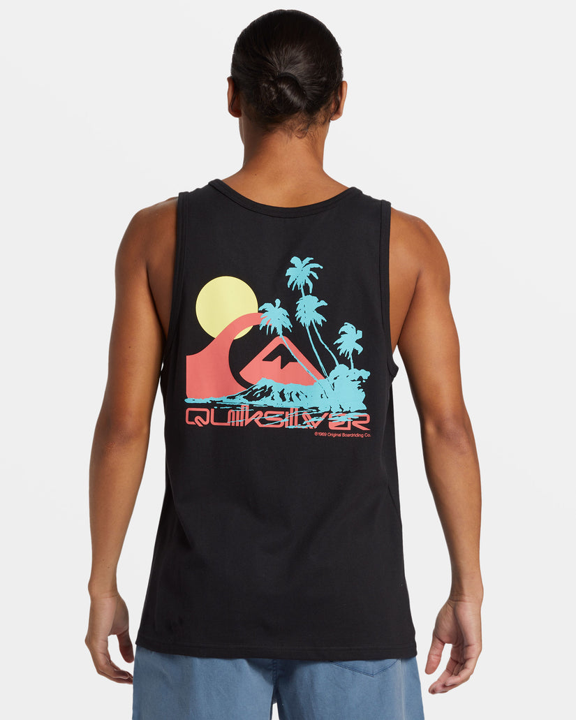 Tropical Vibes Tank - Black