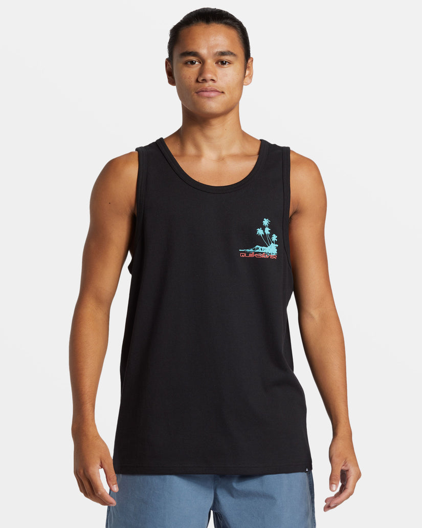 Tropical Vibes Tank - Black