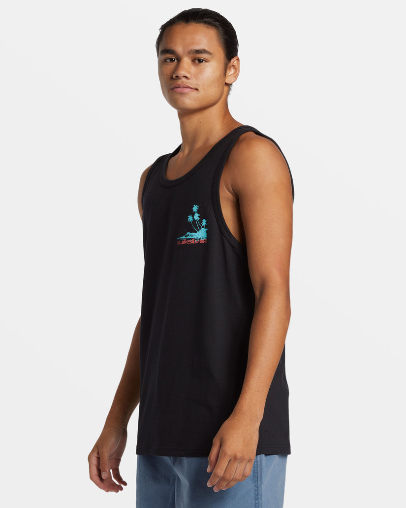 Tropical Vibes Tank - Black