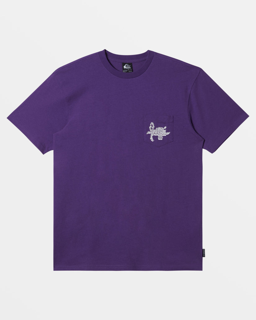 Rick Griffin Pocket T-Shirt - Tillandsia Purple