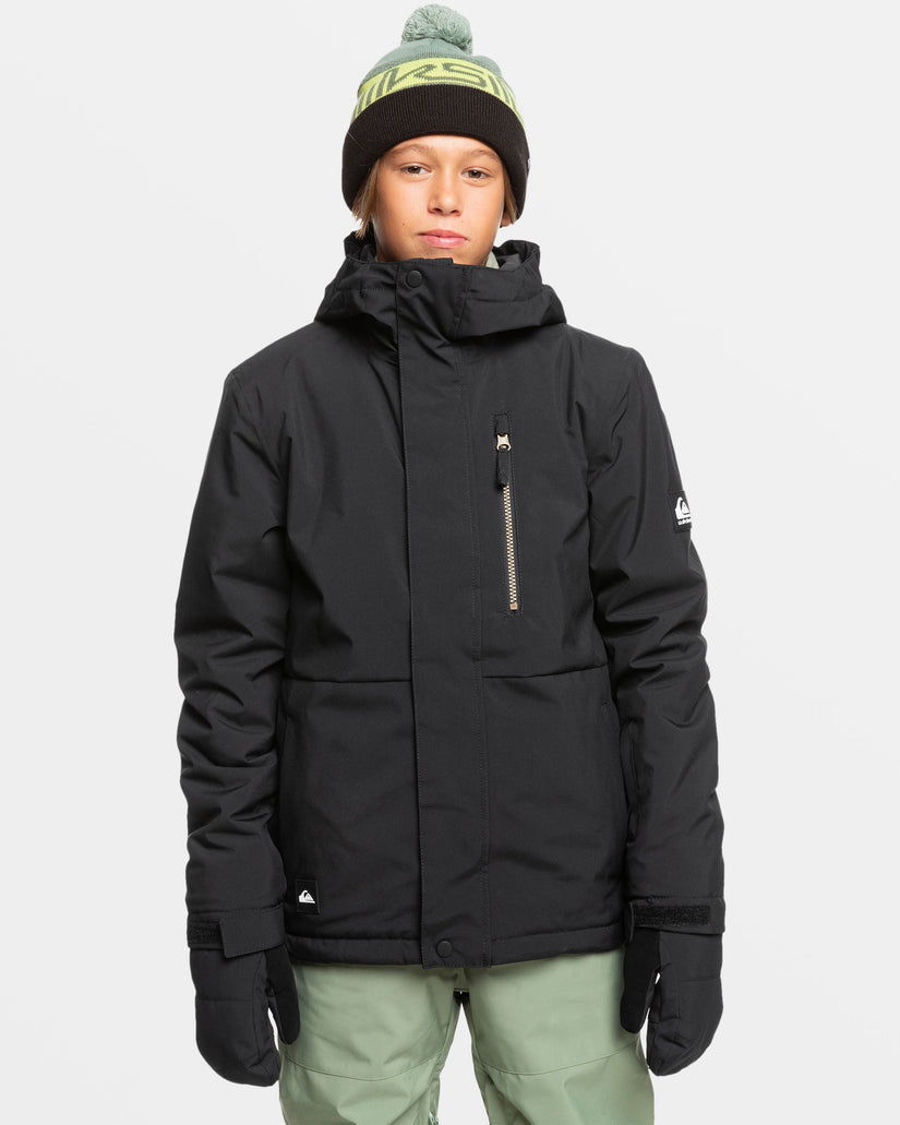 Boys 8-16 Mission Solid Insulated Snow Jacket - True Black