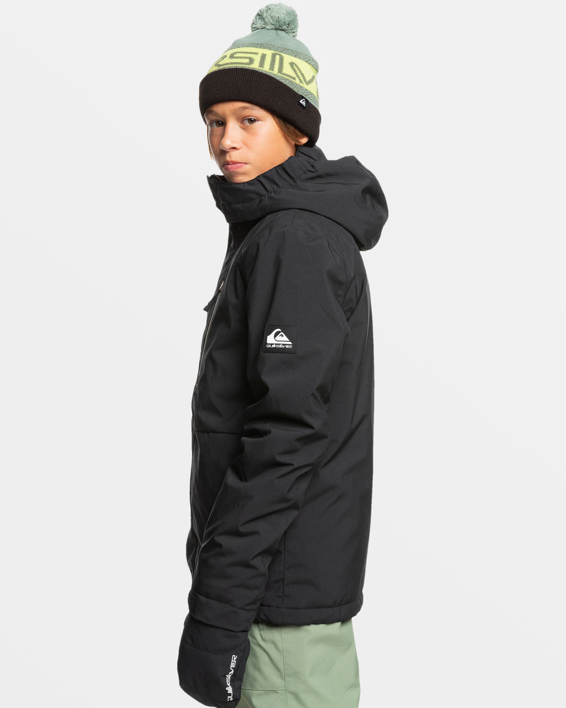 Boys 8-16 Mission Solid Insulated Snow Jacket - True Black