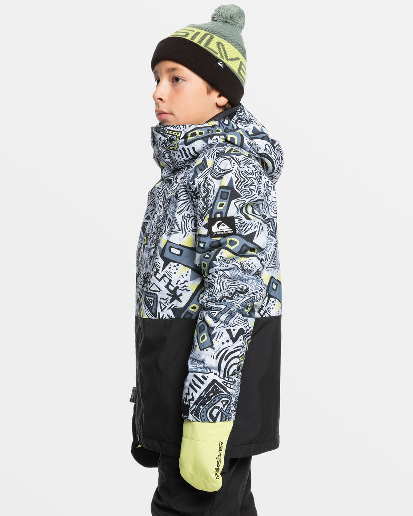 Boys 8-16 Mission Snow Jacket - Heritage Scribble Black