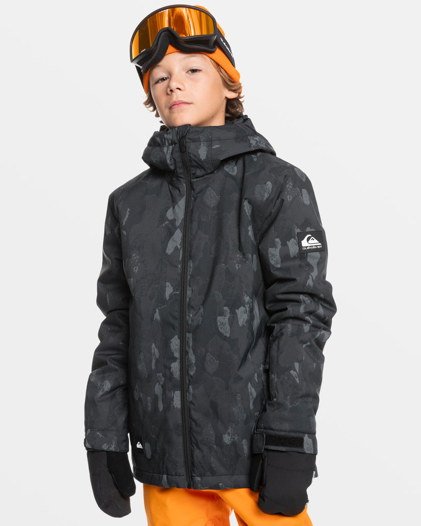 Boys 8-16 Mission Snow Jacket - Nature Zoom Dark Shadow