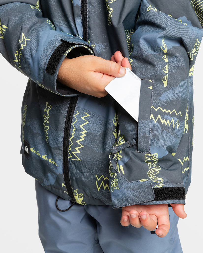 Boys 8-16 Mission Snow Jacket - Shadow Checks Flint Stone