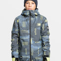 Boys 8-16 Mission Snow Jacket - Shadow Checks Flint Stone