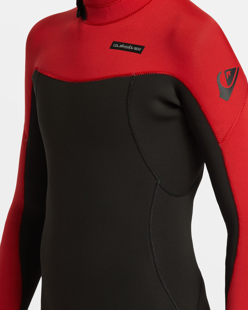 Boys 8-16 4/3mm Everyday Sessions Chest Zip Wetsuit - High Risk Red