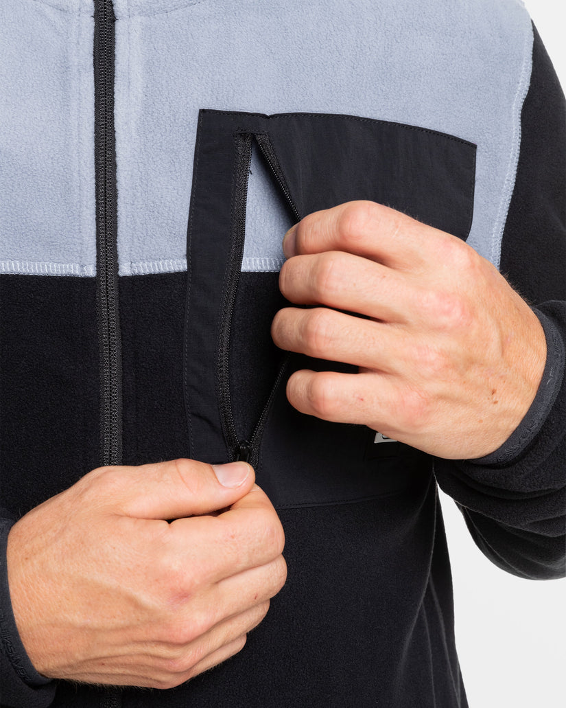 Aker Zip-Up Technical Fleece - True Black