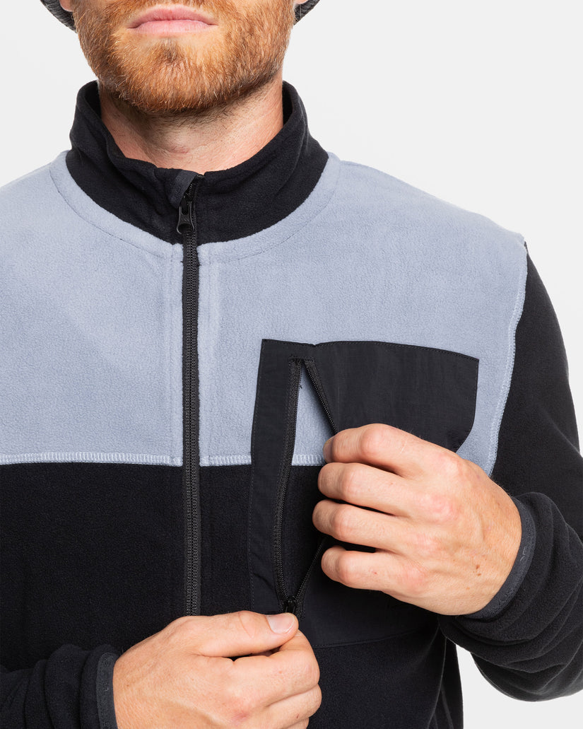 Aker Zip-Up Technical Fleece - True Black