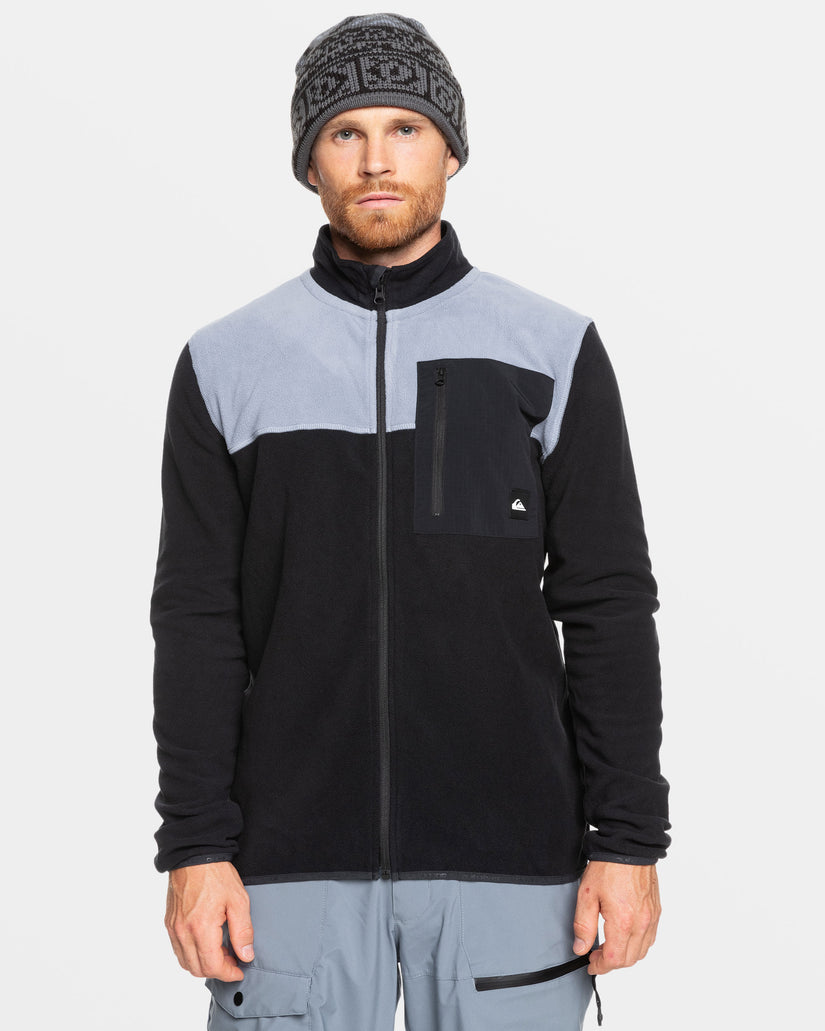 Aker Zip-Up Technical Fleece - True Black