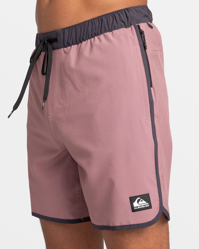 Omni Scallop 17" Amphibian Boardshorts - Grape Shake