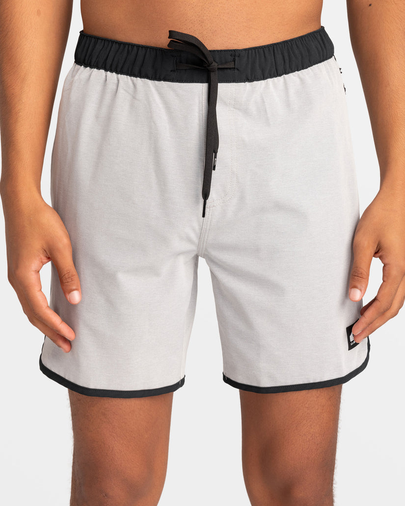 Omni Scallop 17" Amphibian Boardshorts - Sleet