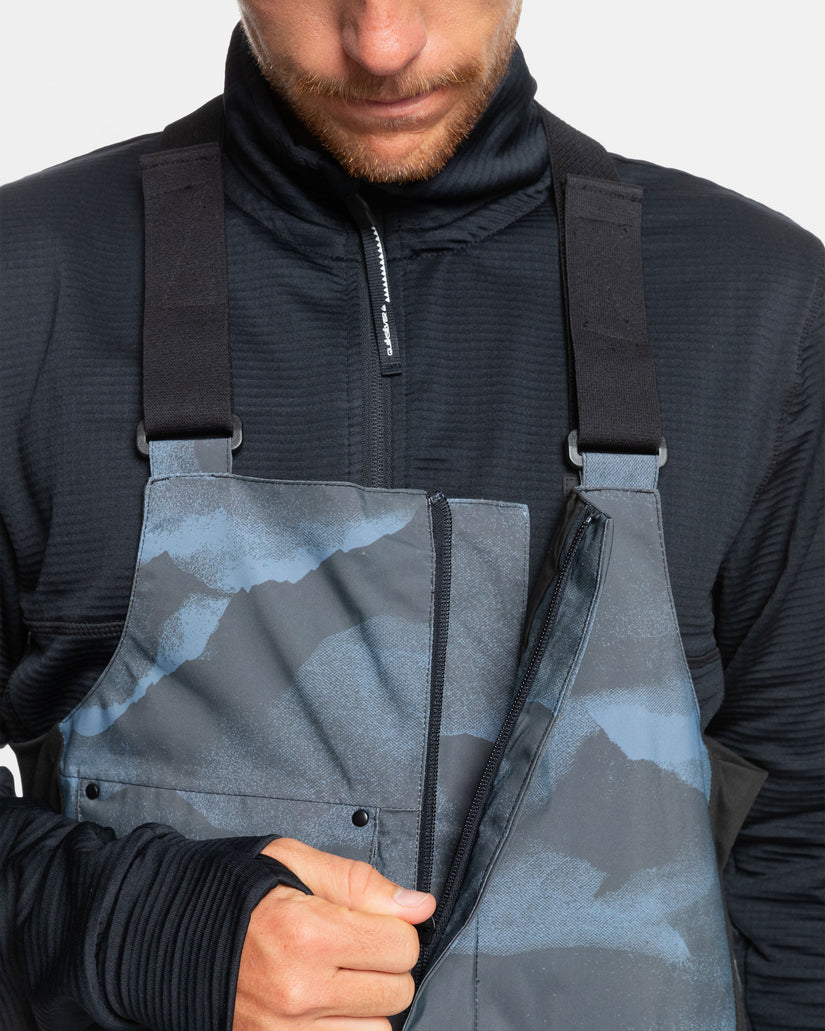 Utility Bib Snow Pants - Mountain Spray Flint Stone