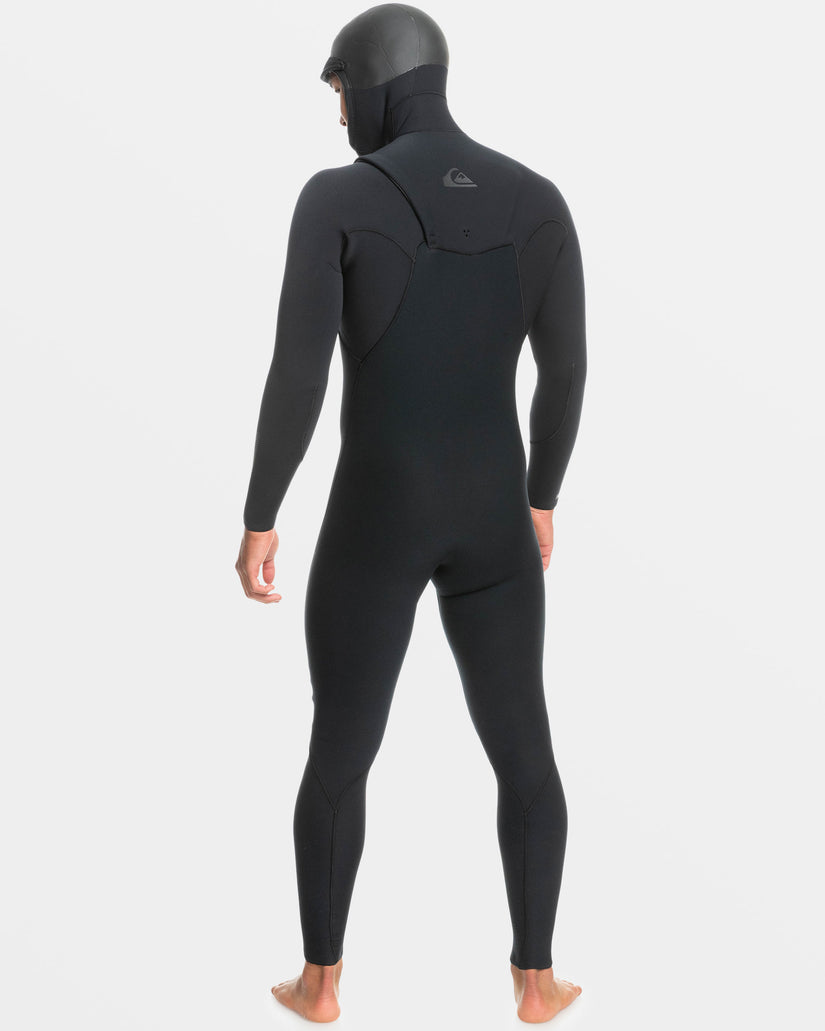 5/4/3mm Highline Hooded Chest Zip Wetsuit - Black