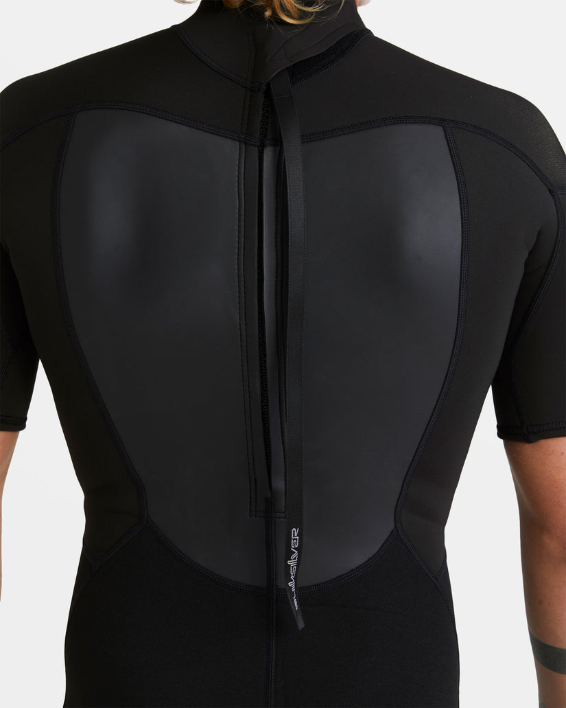 2/2mm Prologue Short Sleeve Back Zip Spring Suit - Black