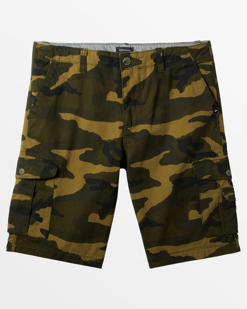 Crucial Battle Cargo Shorts - Thyme Everyday Camo – Quiksilver