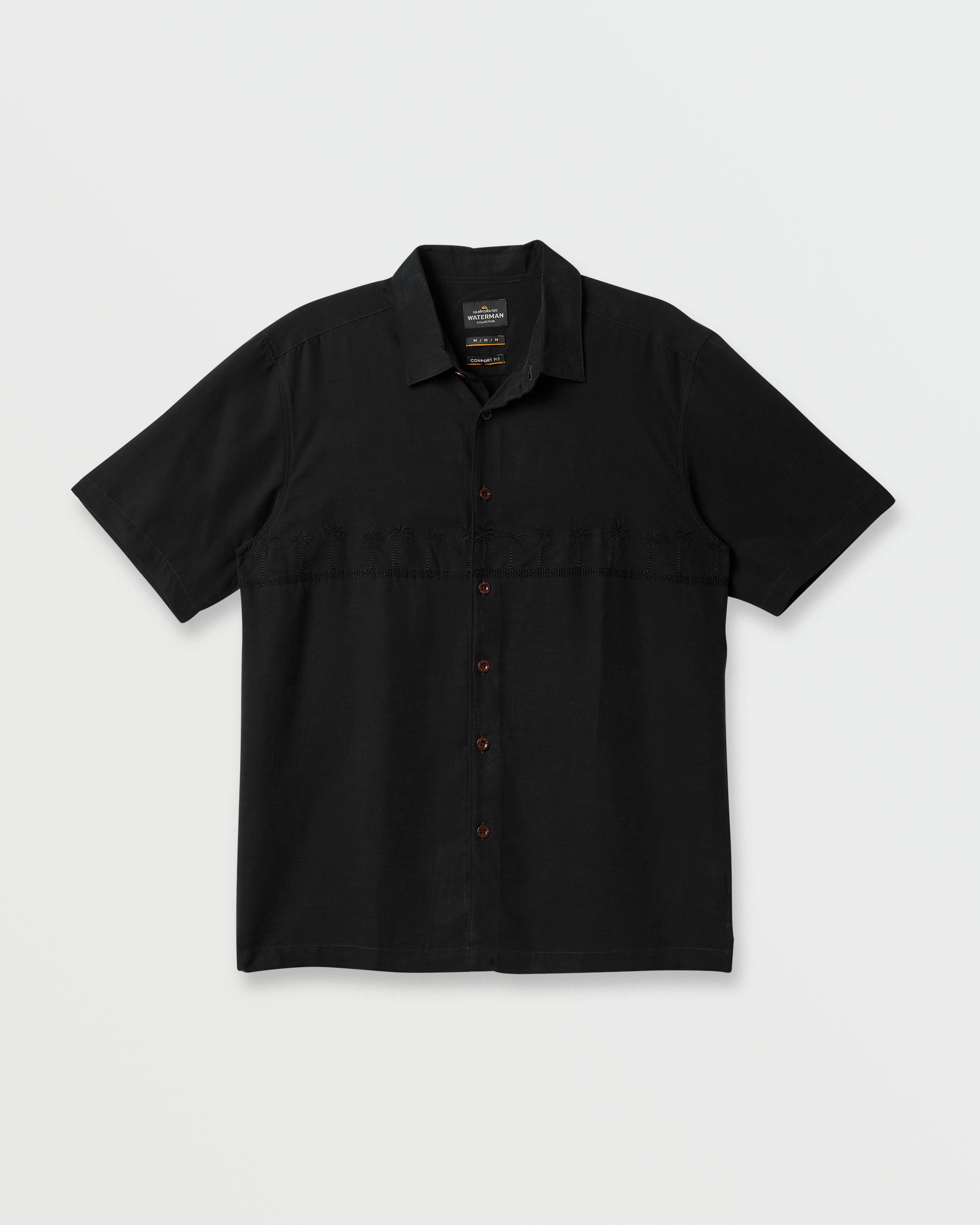 Waterman Tahiti Palms Premium Anti-Wrinkle Shirt - Black