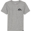 Little Boys Shark Mouth Short Sleeve Shirt - Grey Heather