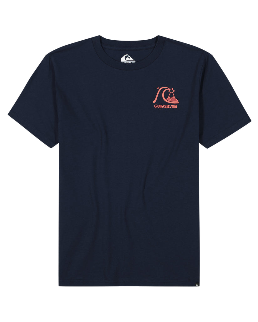 Boys 8-16 Omni Checked T-Shirt - Dark Navy