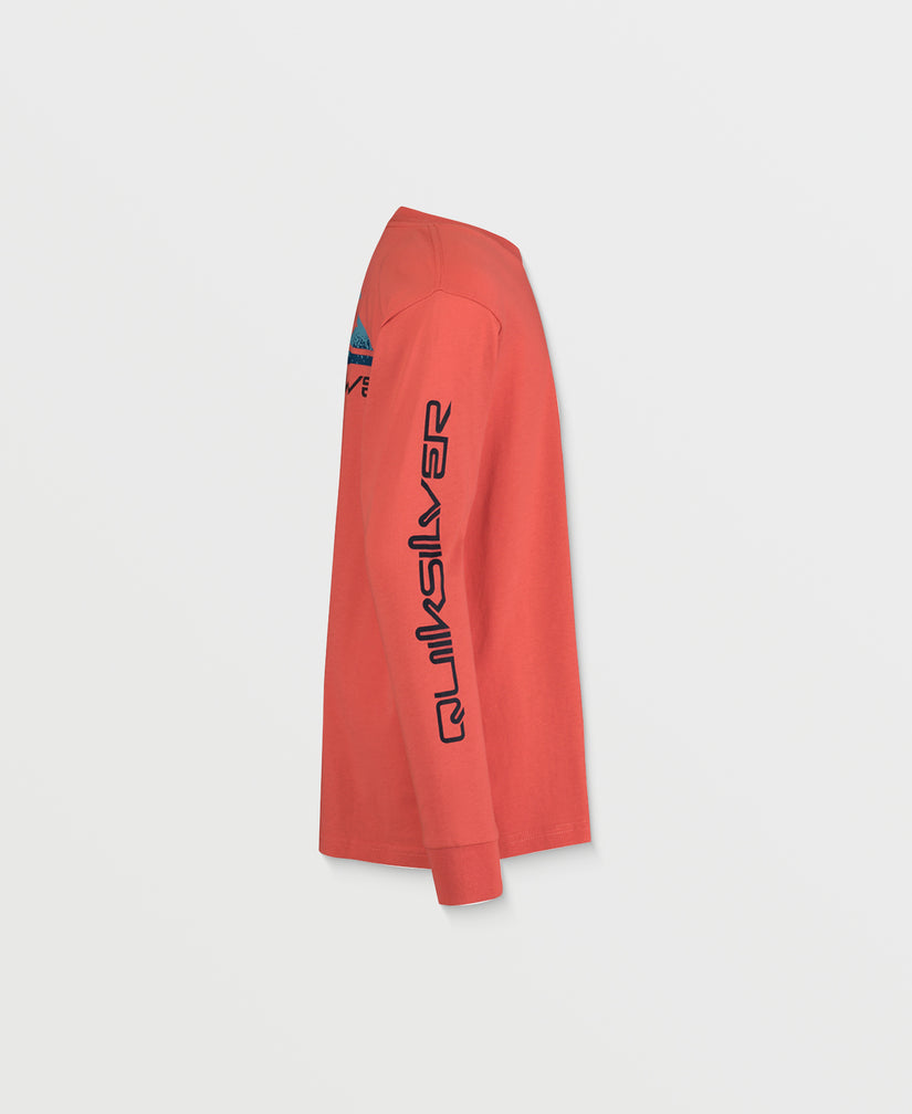 Boys 2-7 Omni Logo Core Long Sleeve T-Shirt - Spiced Coral