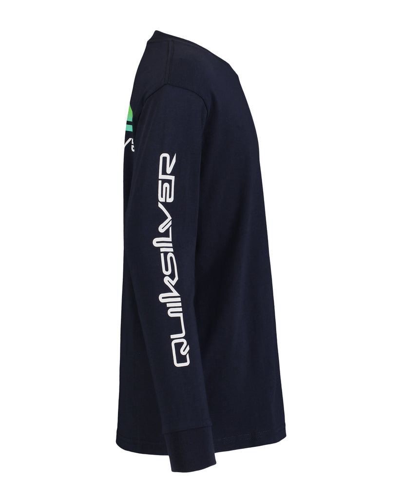 Boys 8-16 Omni Logo Core Long Sleeve T-Shirt - Dark Navy