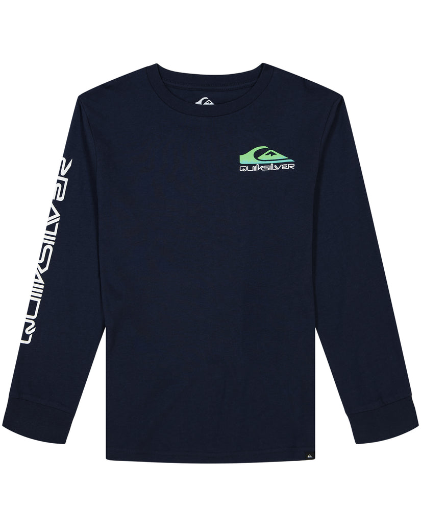 Boys 8-16 Omni Logo Core Long Sleeve T-Shirt - Dark Navy