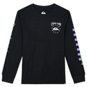 Boys 8-16 Qs Cosmic Long Sleeve T-Shirt - Black