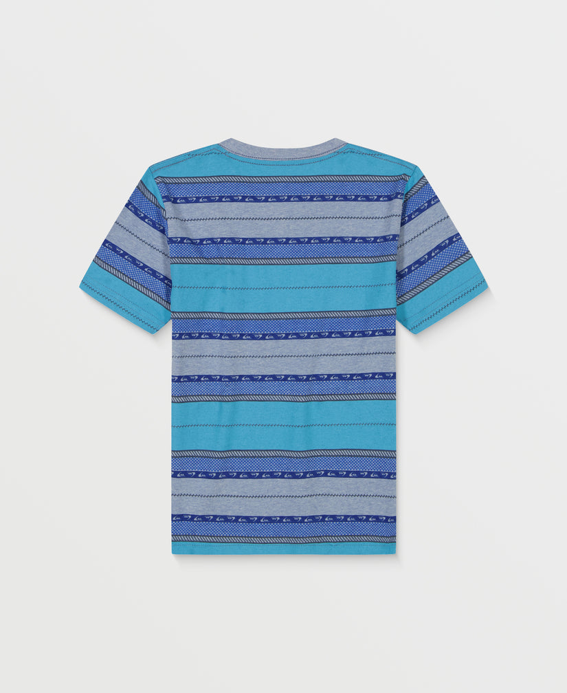 Boys 8-16 Fade Stripe T-Shirt - Flint Stone Heathe