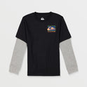 Little Boys Check Box Long Sleeve Shirt - Tarmac