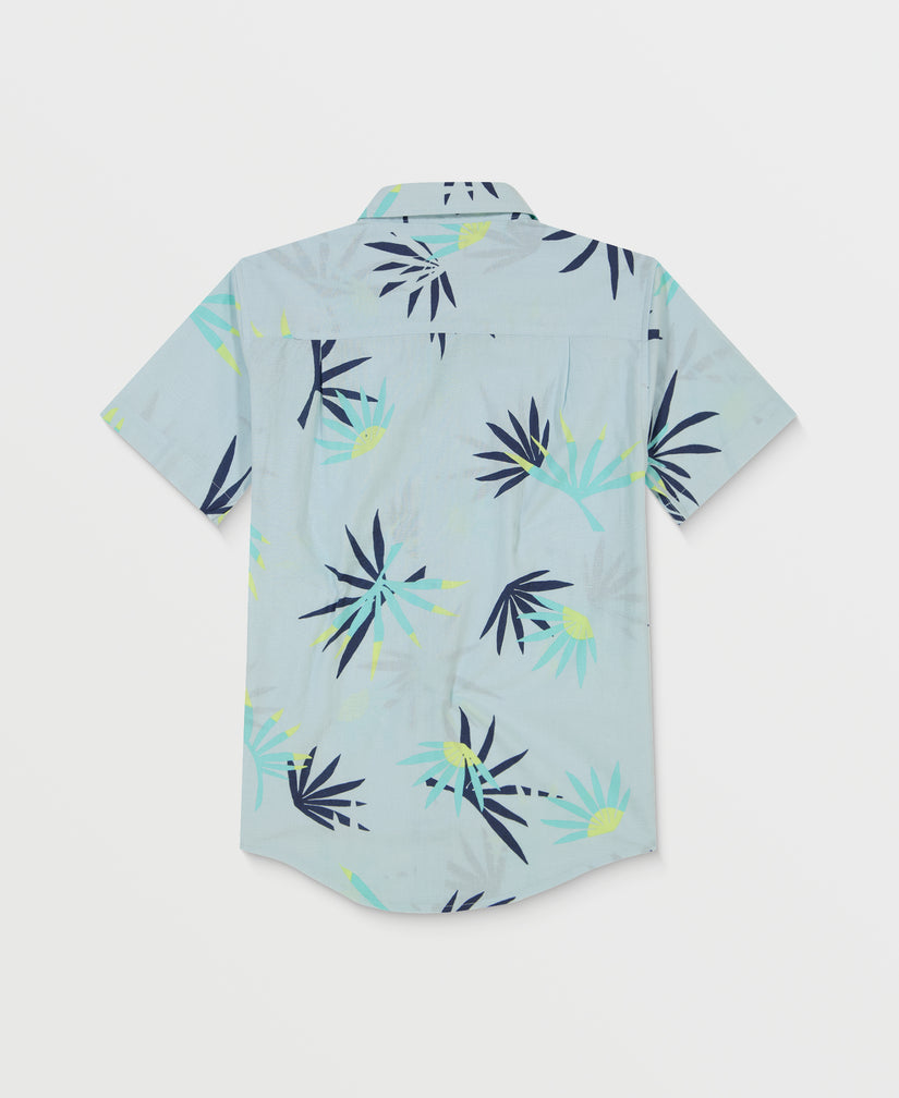 Boys 2-7 Palms Classics Short Sleeve Shirt - Ice Flow