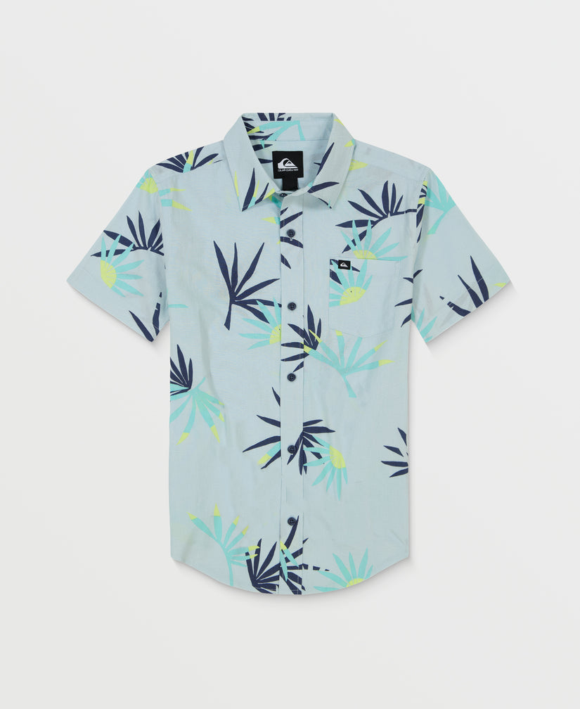 Boys 2-7 Palms Classics Short Sleeve Shirt - Ice Flow