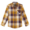 Boys 8-16 Mother Fly Long Sleeve Flannel Shirt - Bone Brown