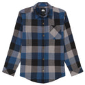 Boys 8-16 Mother Fly Long Sleeve Flannel Shirt - Estate Blue