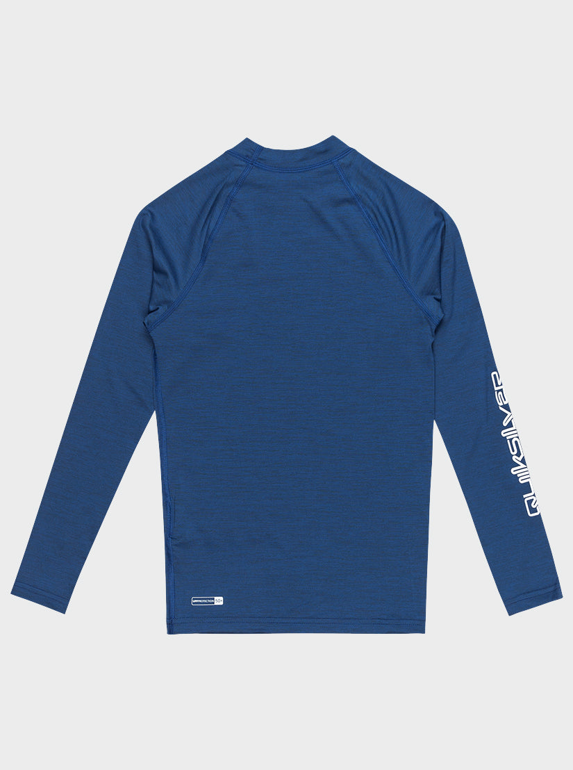 Boys 8-16 Everyday UPF 50 Long Sleeve Rashguard - Monaco Blue Heather