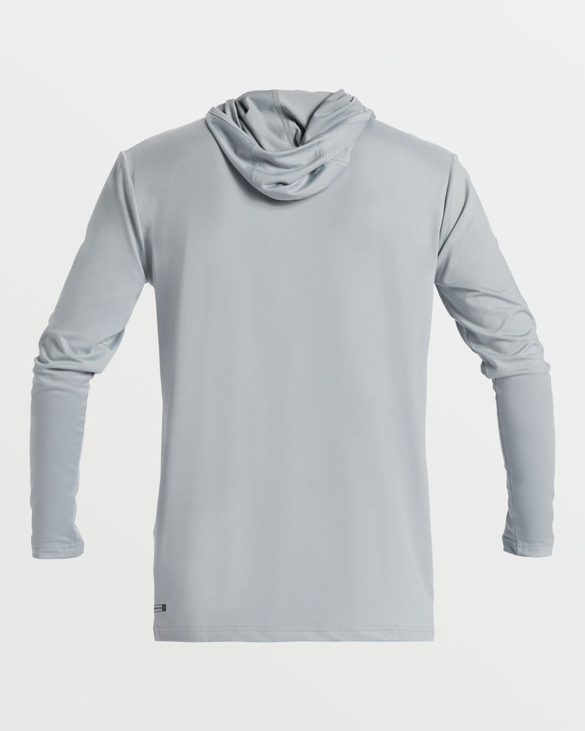 DNA Bubble Long Sleeve Hooded Surf Tee - Quarry