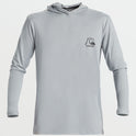 DNA Bubble Long Sleeve Hooded Surf Tee - Quarry