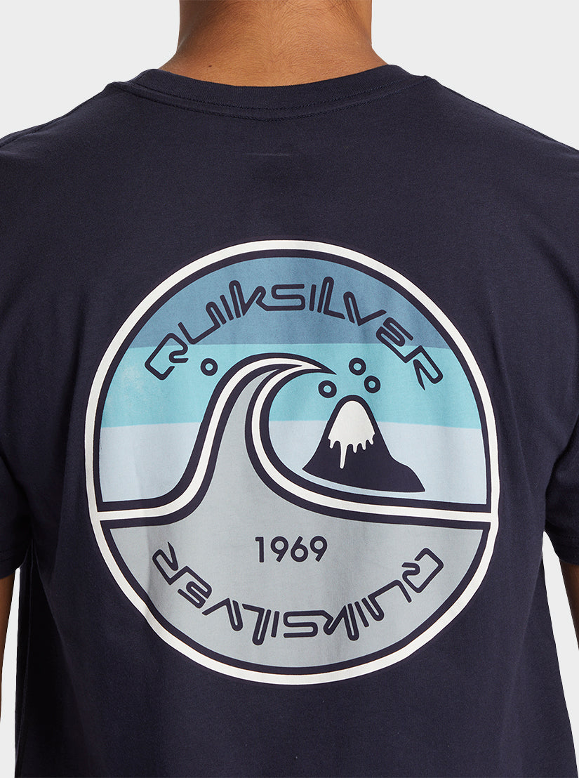 In The Groove T-Shirt - Navy Blazer – Quiksilver.com