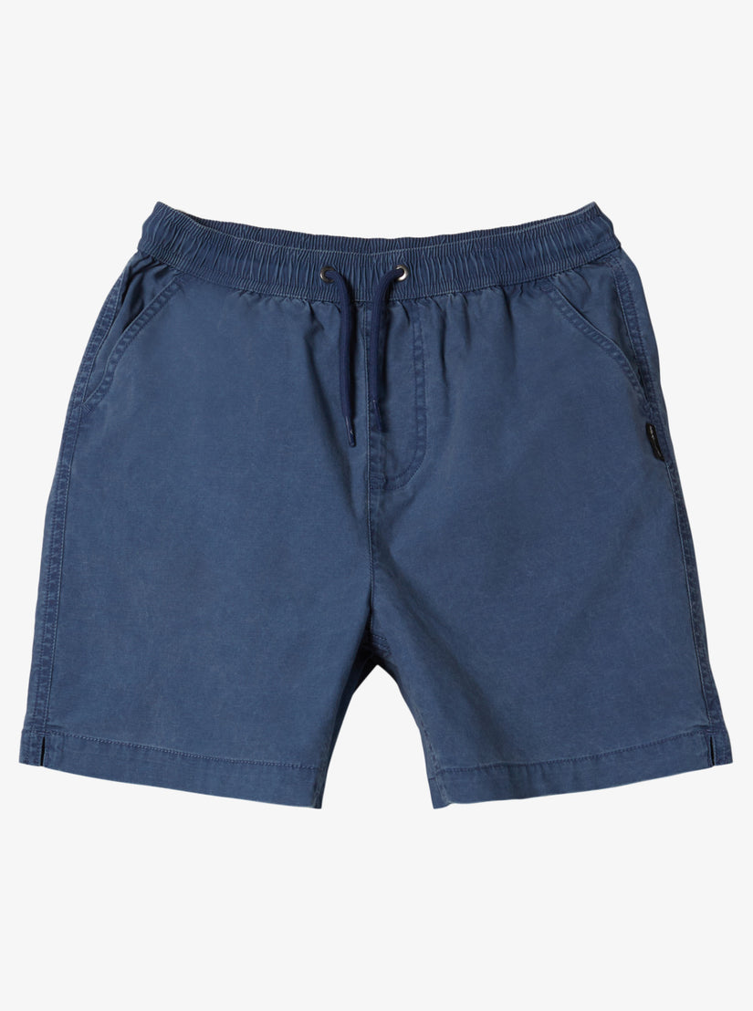 Buy Blue/White Drawstring Waist Boy Shorts With Linen from Next