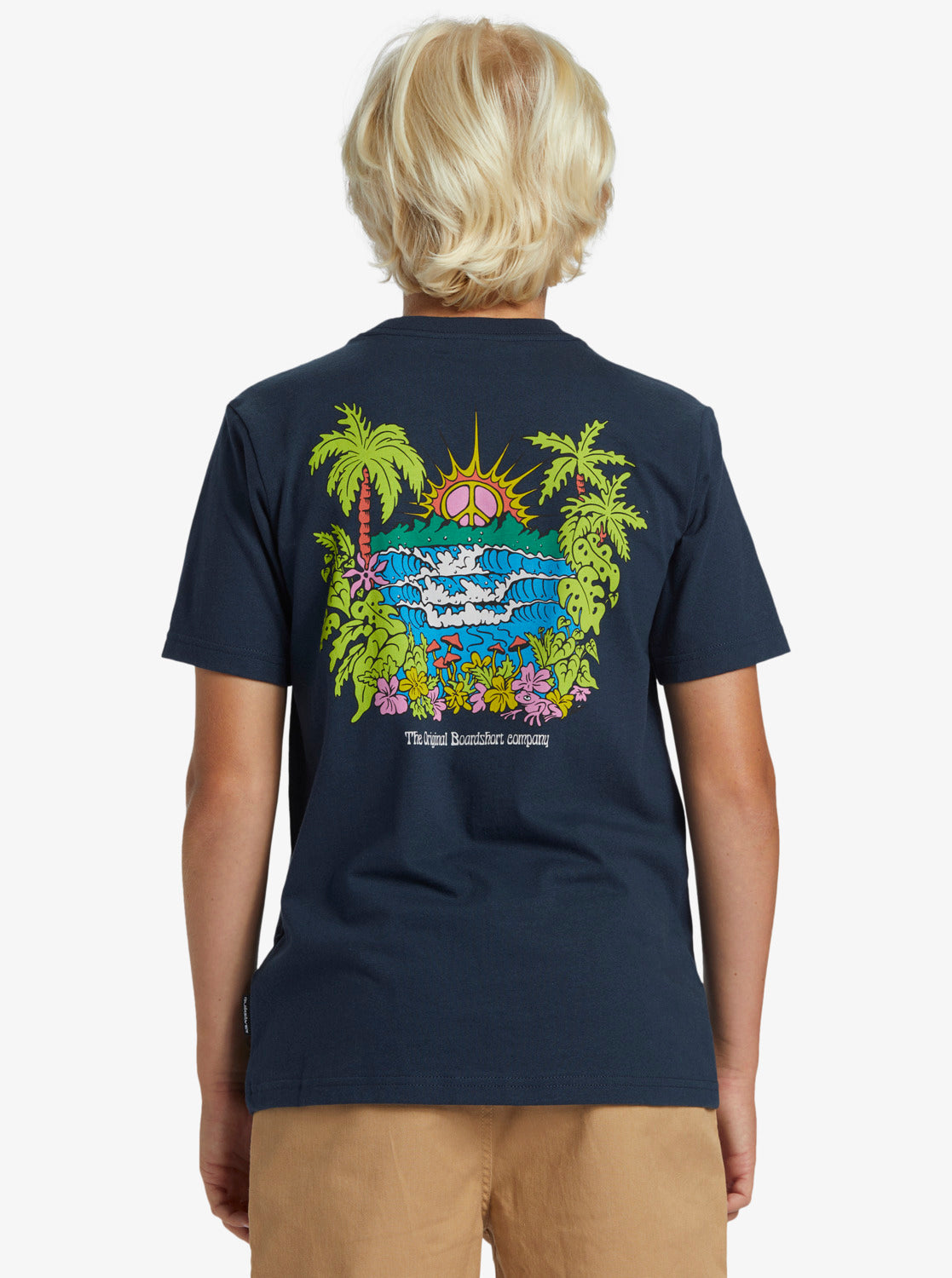 Boys 8-16 Island Sunrise T-Shirt - Dark Navy