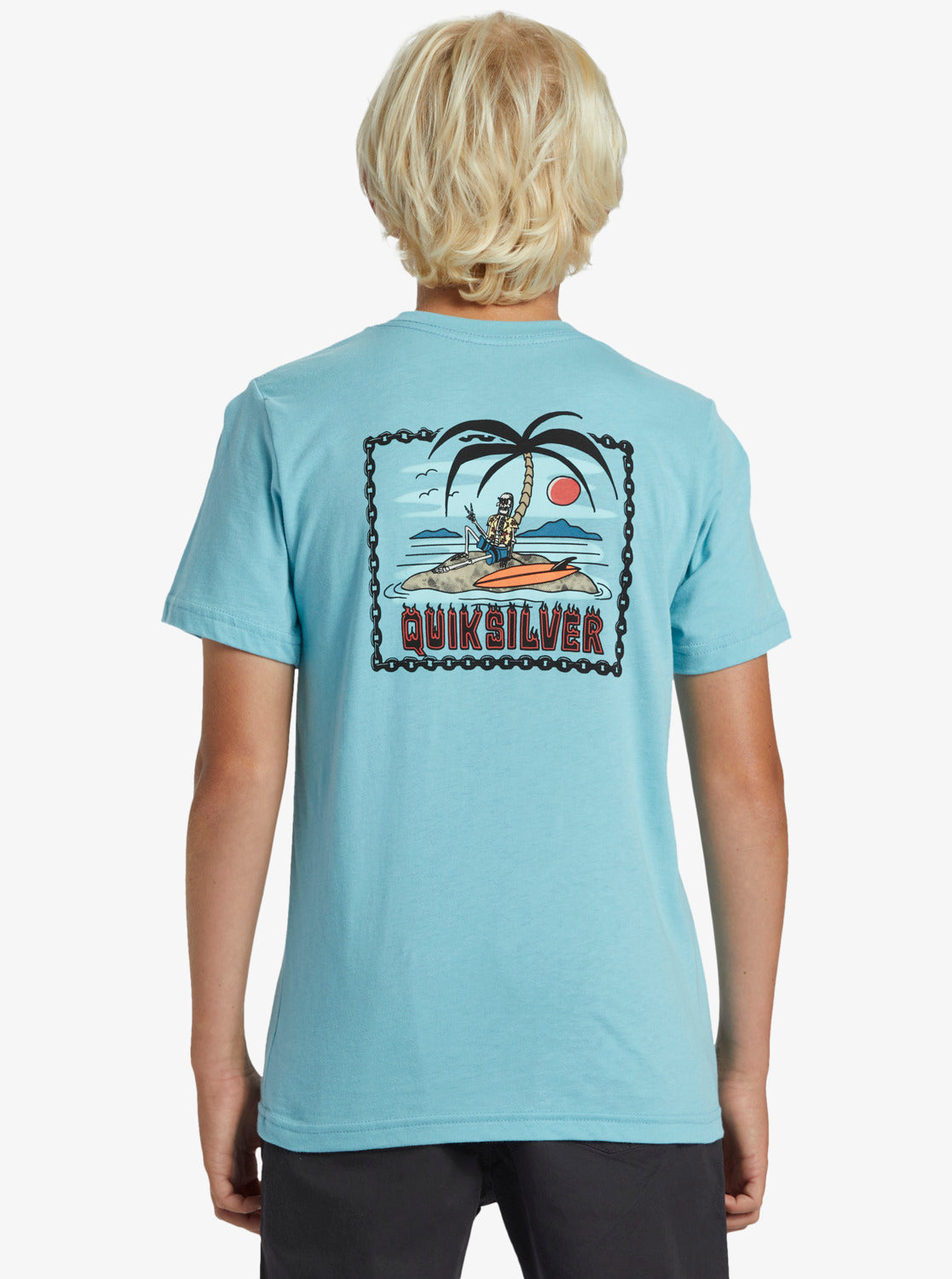 Boys 8 16 Marooned T Shirt Marine Blue