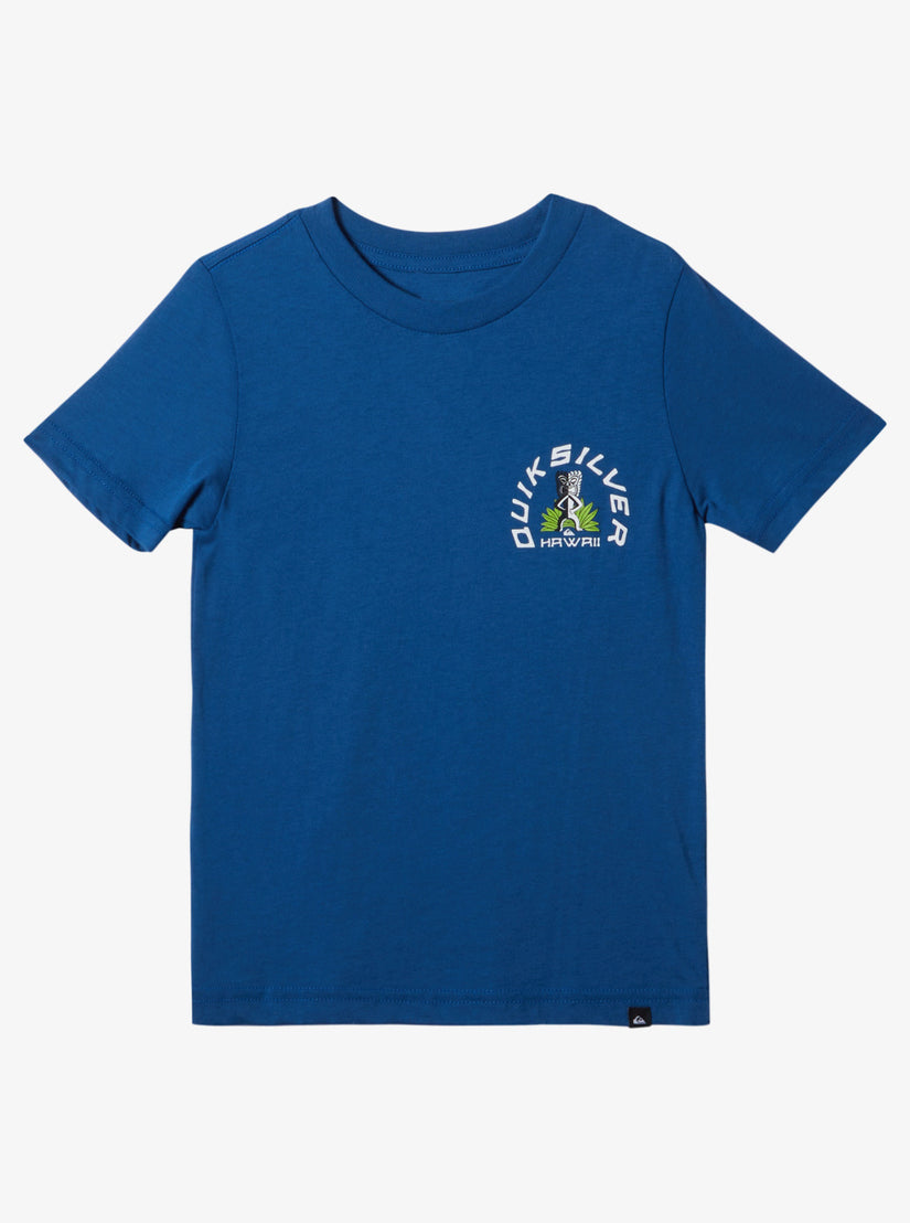 Boys 2-7 Hawaii Tiki Tom Short Sleeve T-Shirt - Royal Blue