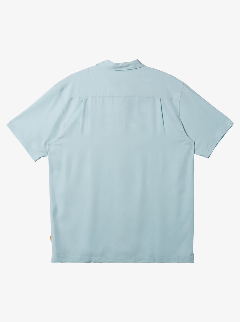 Waterman Tahiti Palms Premium Anti-Wrinkle Shirt - Starlight Blue