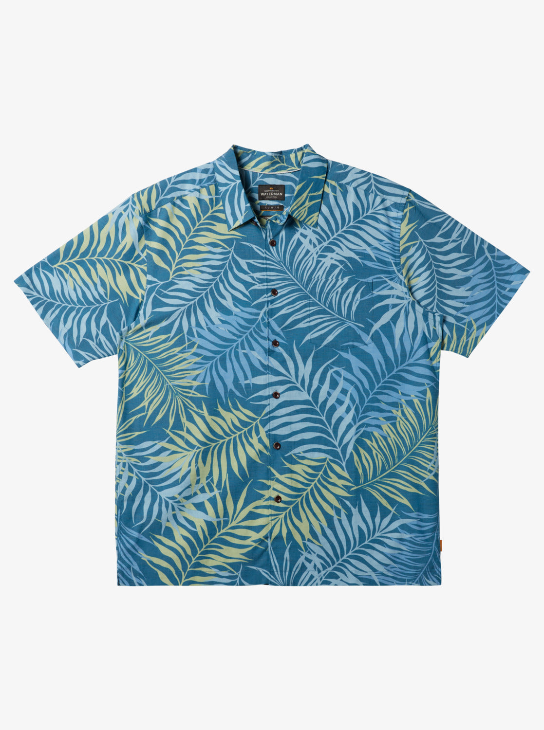 Waterman Wild Fern Shirt - Blue Steel Wild Fern Woven | Quiksilver