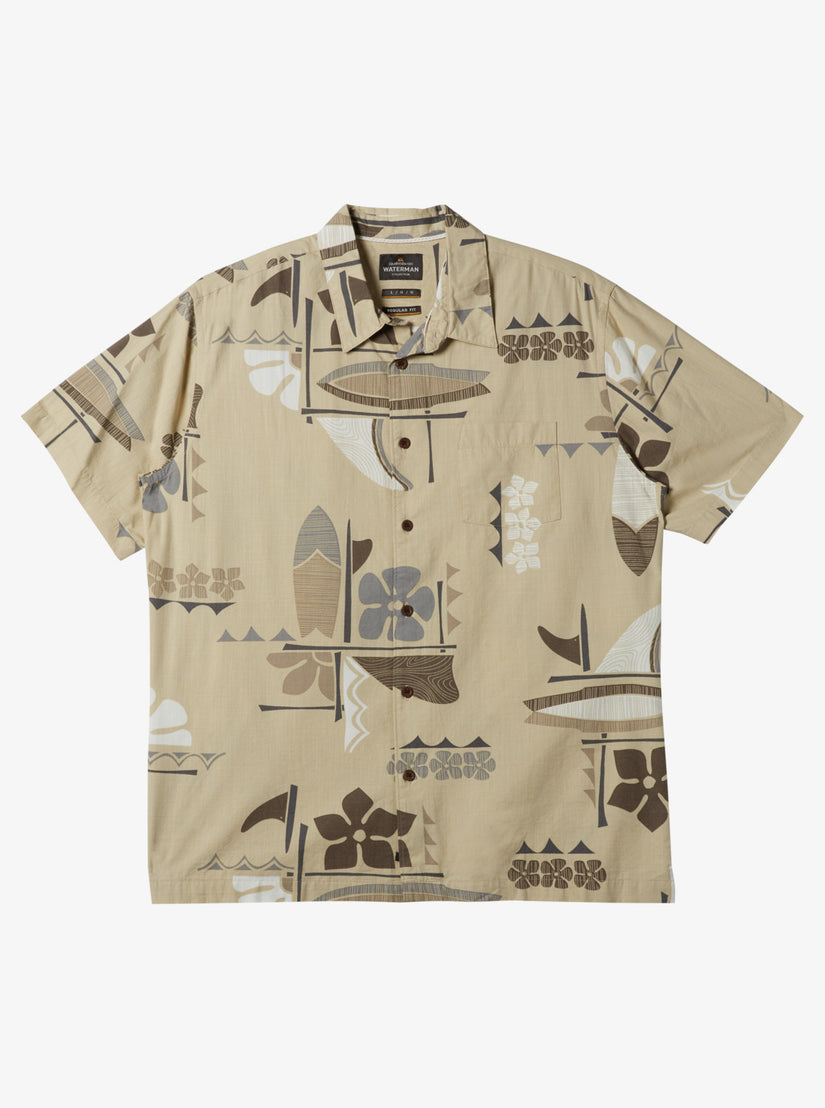 Waterman Legends Woven Shirt - Oyster Legends Woven