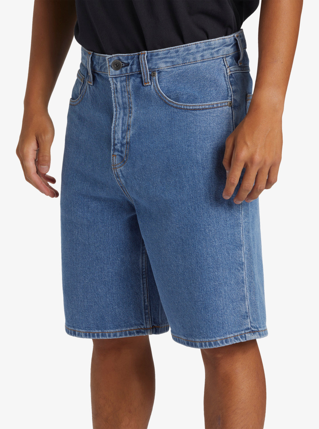 Saturn Baggy Denim Shorts - 2001 Stone Wash – Quiksilver.com