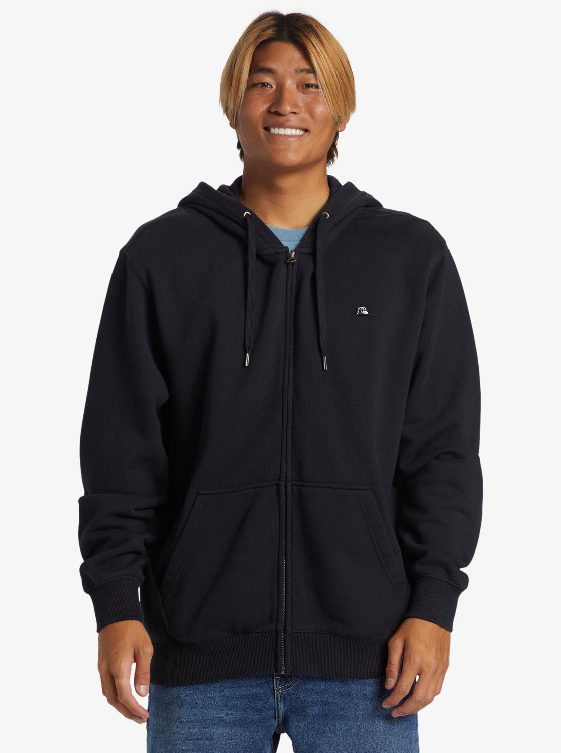 Black 2025 quiksilver hoodie